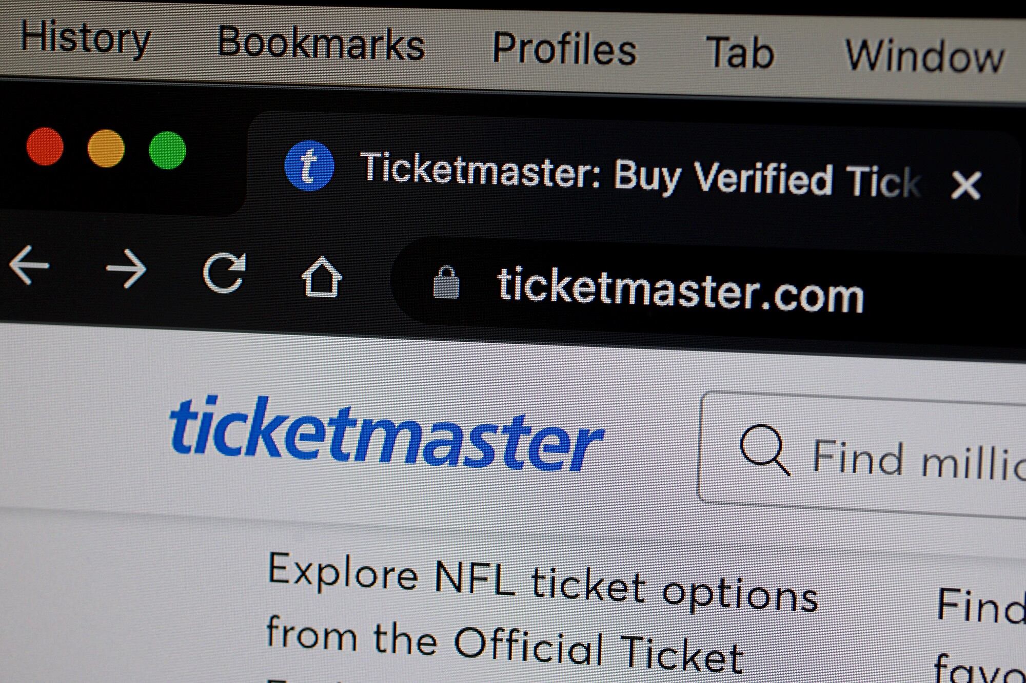 Ticketmaster. (Photo illustration by Joe Raedle/Getty Images)