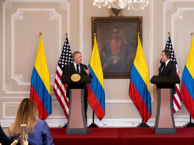 Encuentro entre el presidente Duque y Antony Blinken.