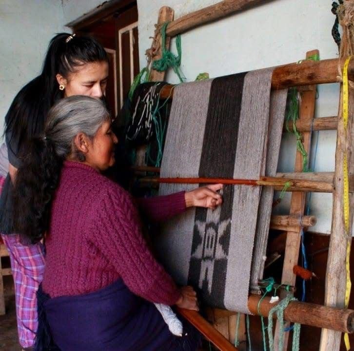 Tejido en Guanga - Foto: Cortesía Flor Imbacuán