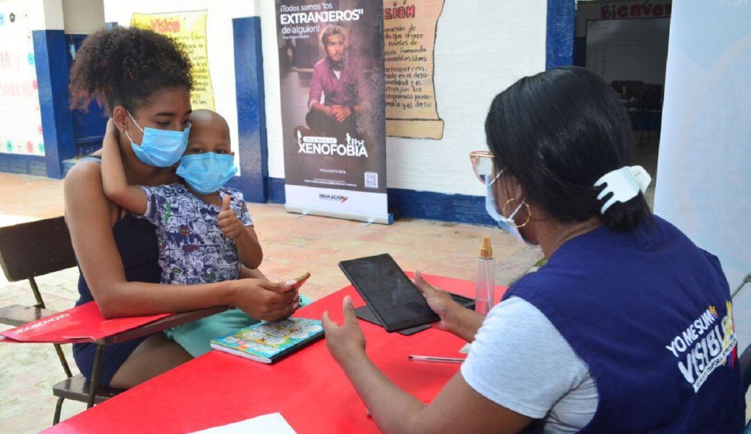 Los migrantes recibieron afiliación a servicios de salud y pre-registro de permiso temporales