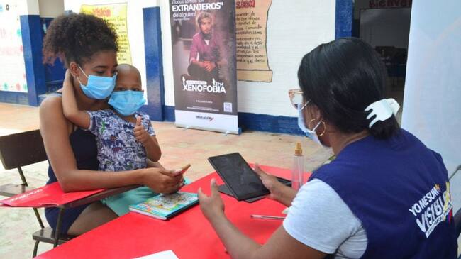 Los migrantes recibieron afiliación a servicios de salud y pre-registro de permiso temporales