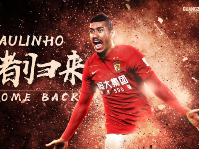Paulinho retornará al fútbol chino
