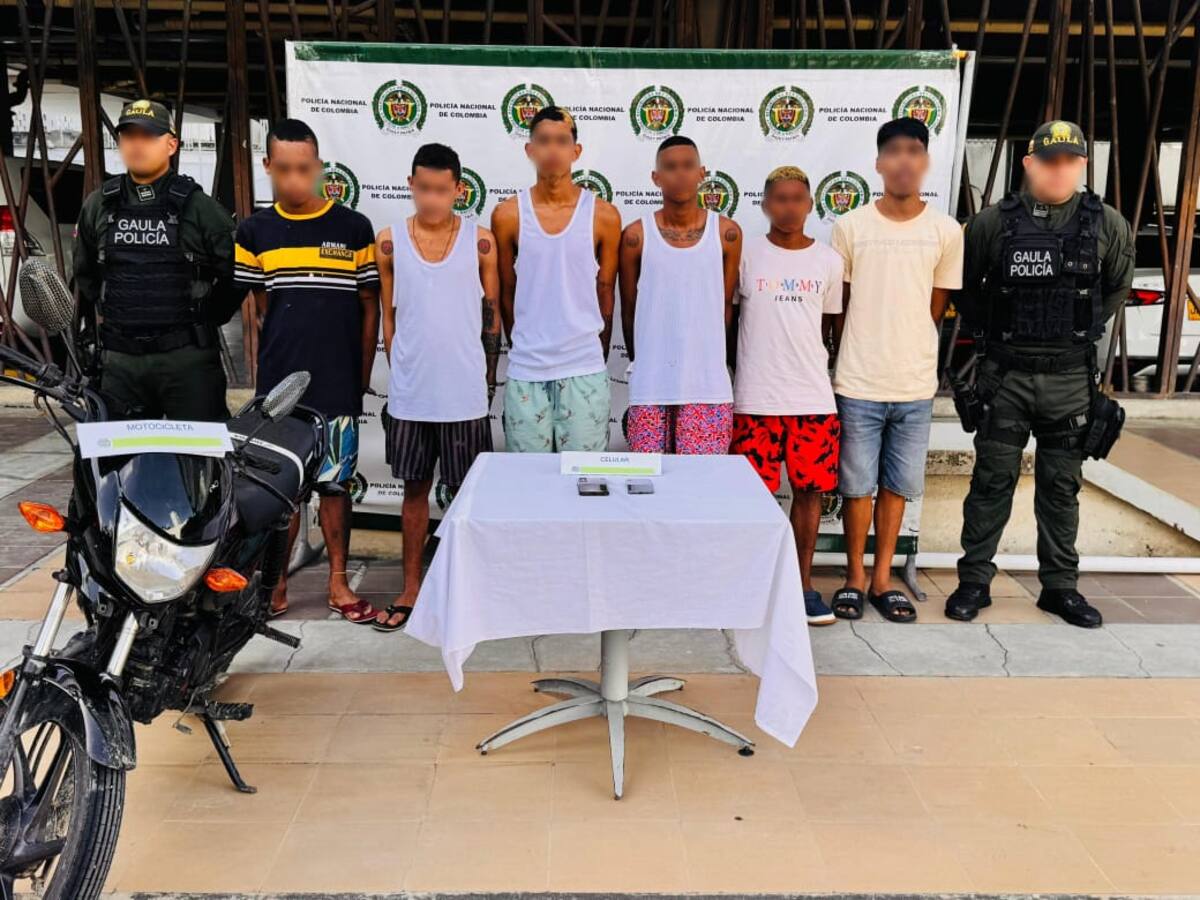 Seis presuntos extorsionistas del grupo ‘Salsas Nueva Generación’ fueron capturados en Cartagena
