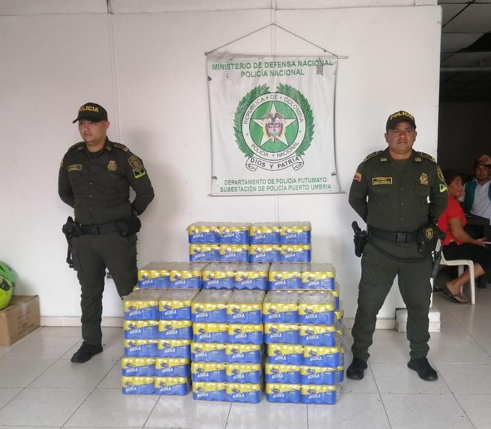 Incautan  3.552 cervezas en lata en operativos adelantados en Putumayo