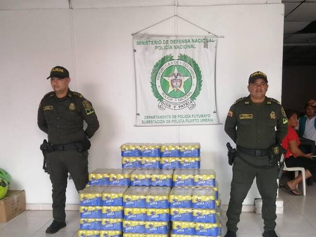 Incautan 3.552 cervezas en lata en operativos adelantados en Putumayo