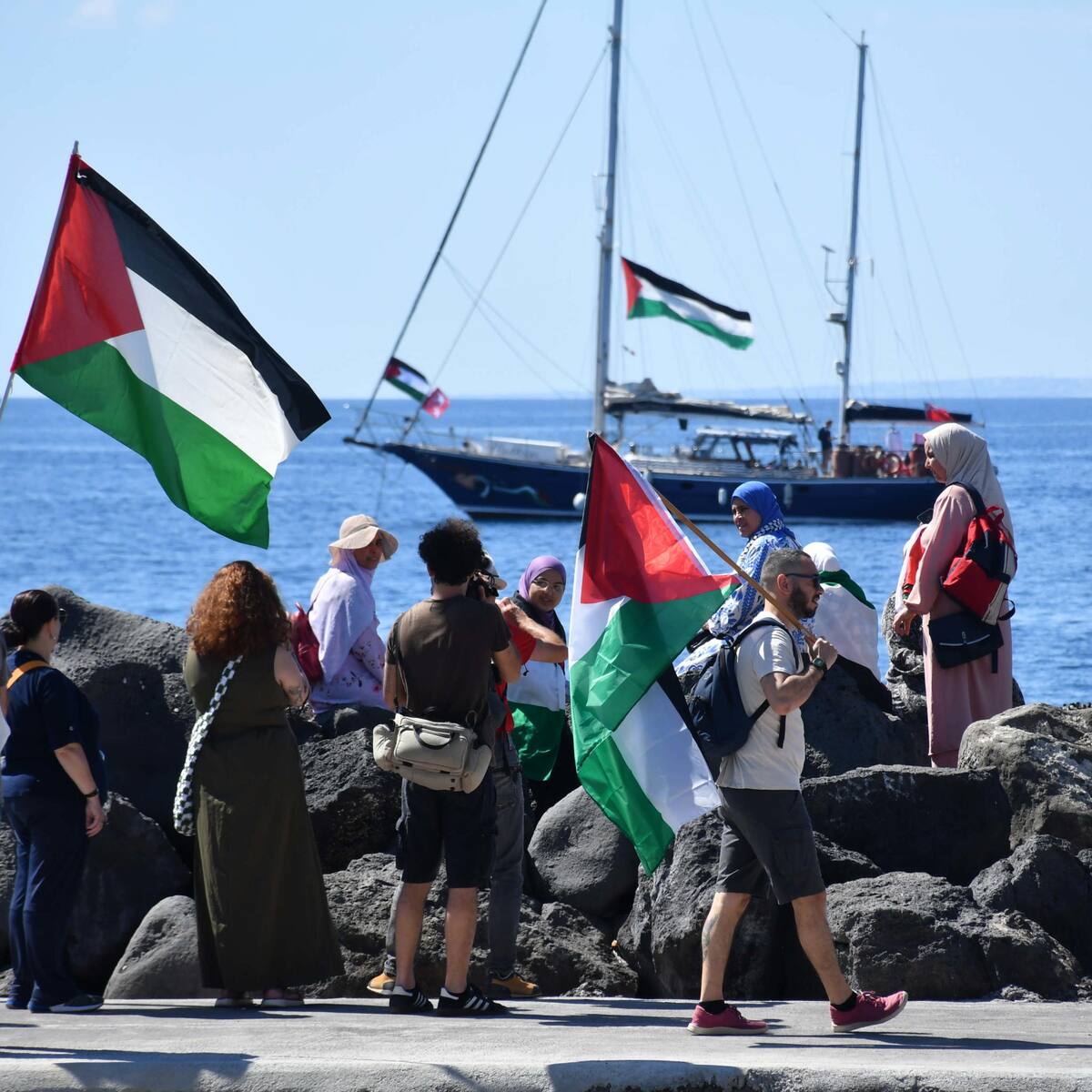 Flotilla de la Libertad sigue su viaje a Gaza: “vamos a negarnos a detener el barco”, dice activista