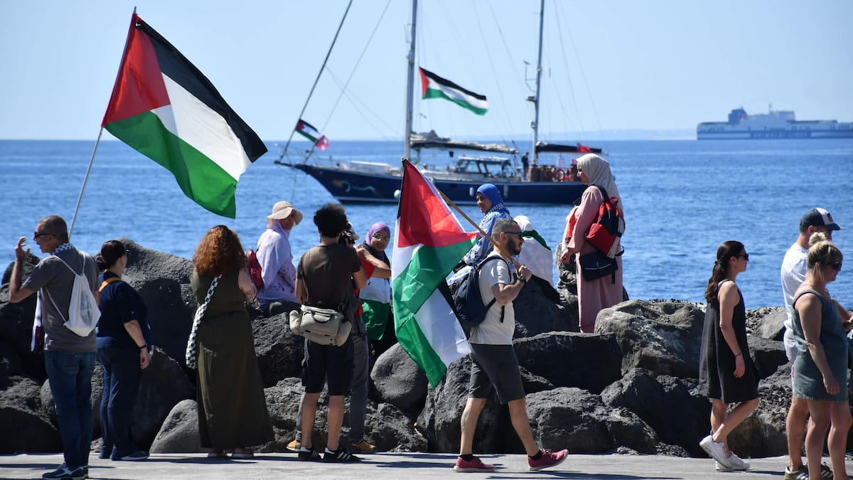 Flotilla de la Libertad sigue su viaje a Gaza: “vamos a negarnos a detener el barco”, dice activista
