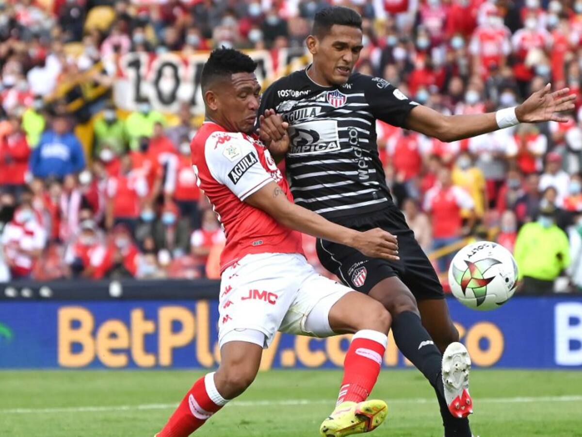 Santa Fe empata con Junior en El Campín y complica su clasificación