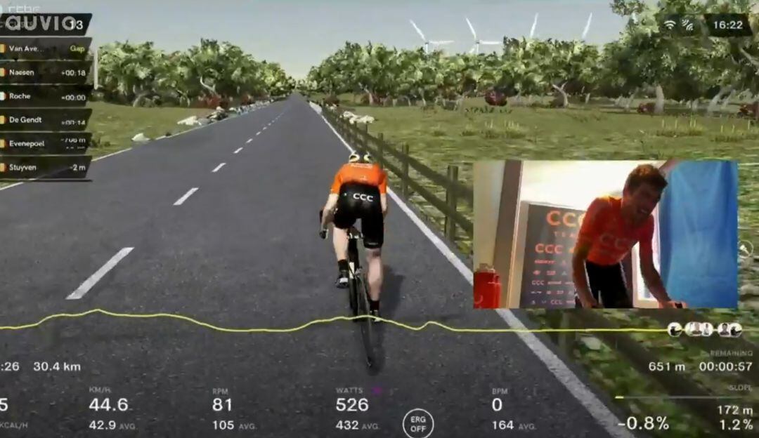 El belga Greg Van Avermaet, ganador de la edición virtual del Tour de Flandes 2020.