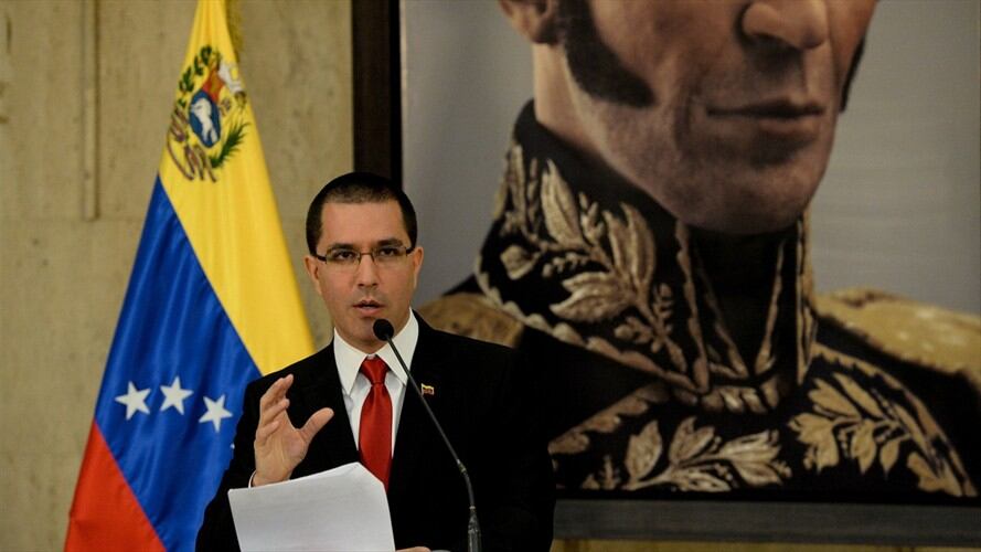 Jorge Arreaza, ministro de Exteriores de Venezuela, aseguró que el proceso de paz entre el Gobierno y las Farc "pende de un hilo por la conflictividad interna". Foto: Getty Images