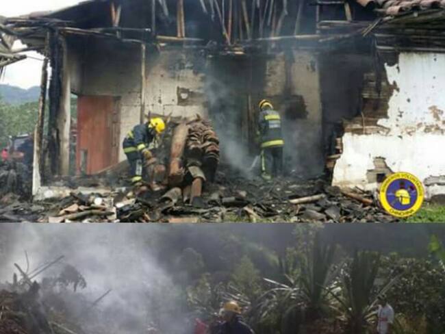 Socorristas sofocaron el fuego en Chinchiná y Marquetalia