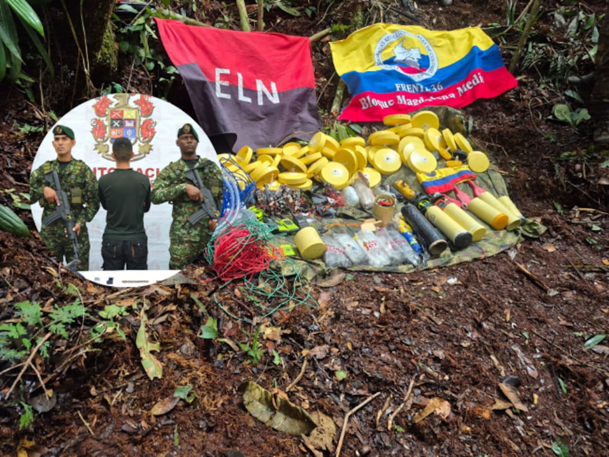 Un experto explosivista del ELN y frente 36 se entregó; podía elaborar hasta 100 minas al día