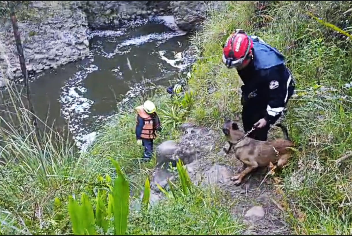 Rescate en el rio Guáitara.