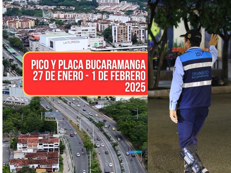 Pico y placa en Bucaramanga / Tránsito de la ciudad (Dirección de Tránsito de Bucaramanga)