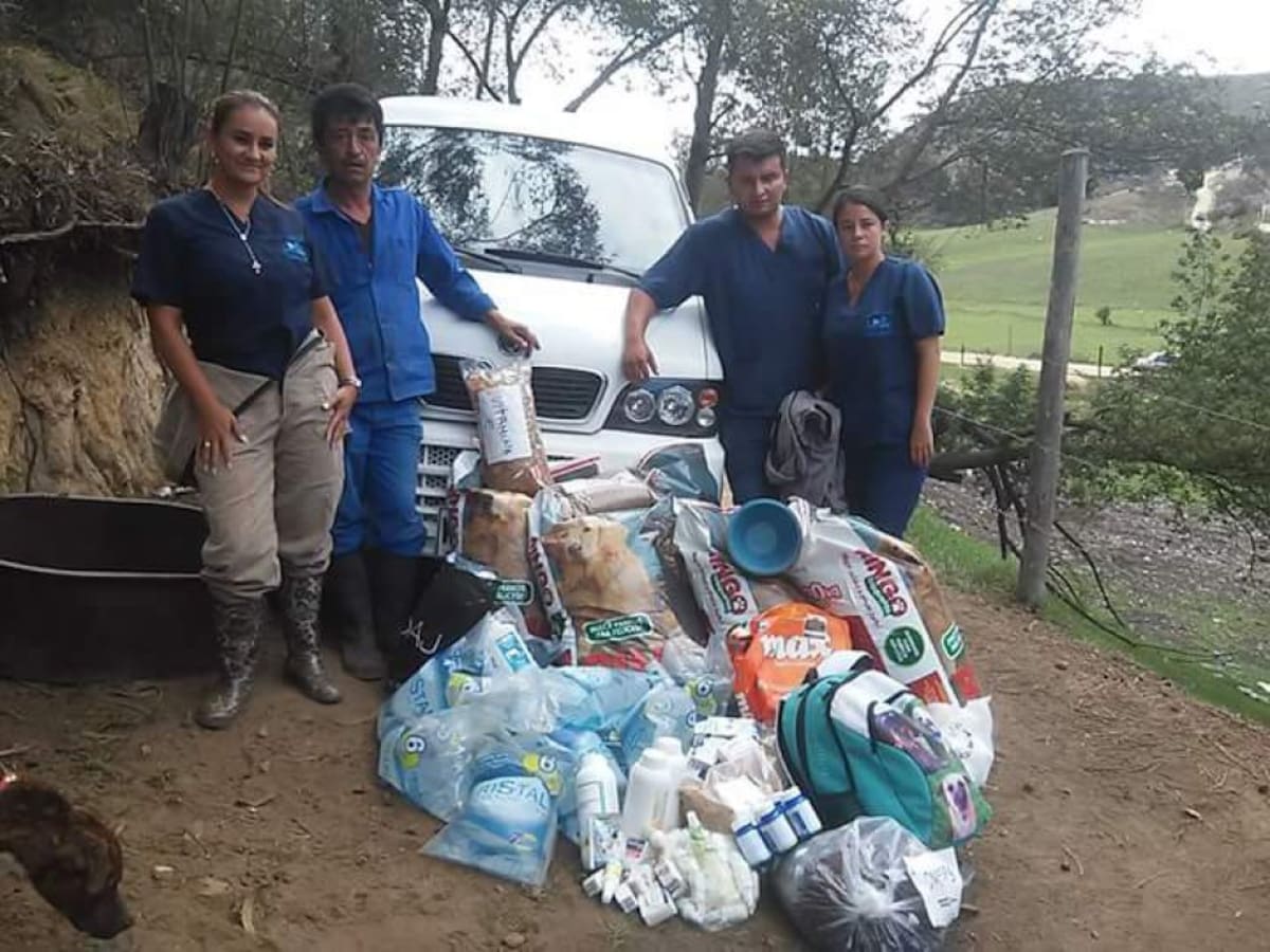 Colectivos animalistas llegaron hasta el lugar del refugio para prestar ayuda a los animales que sufrían de abandono. 