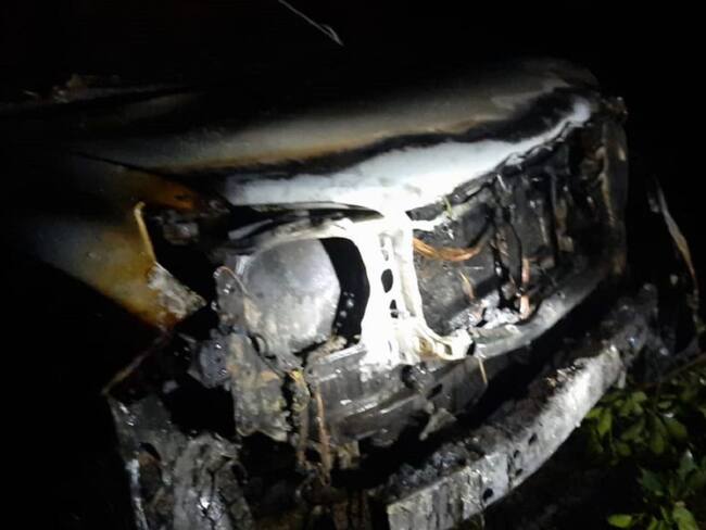 Así quedó el vehículo asignado al líder indígena.
