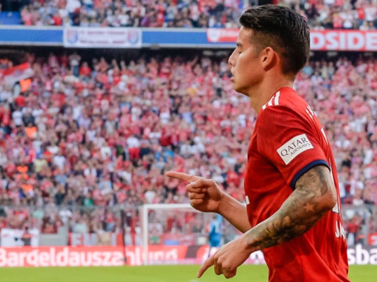 James Rodríguez reapareció con gol en el Bayern Múnich