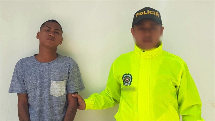 Capturan a alias ‘Lentejita’, acusado de robo a locales comerciales en varios sectores de Cartagena. Foto: Cortesía