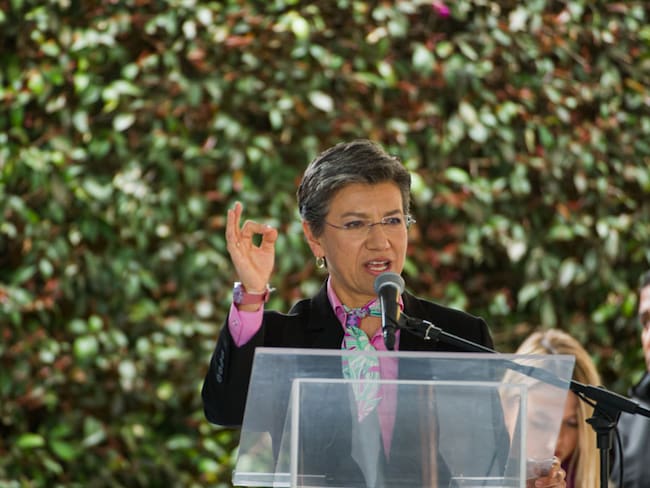 Bogota&#039;s mayor Claudia Lopez speaks during a finance cooperation between Colombian Government and the government of Bogota for the develop of Bogota&#039;s metro system, in Bogota, Colombia, August 4, 2022. (Photo by Sebastian Barros/NurPhoto via Getty Images)