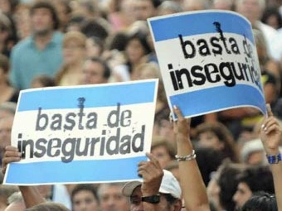 Fuertes críticas al Gobierno argentino durante una marcha contra la inseguridad