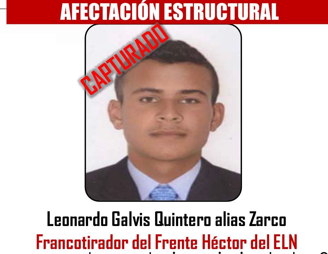 Capturado francotirador que asesinó a comandante de la Policía en El Tarra