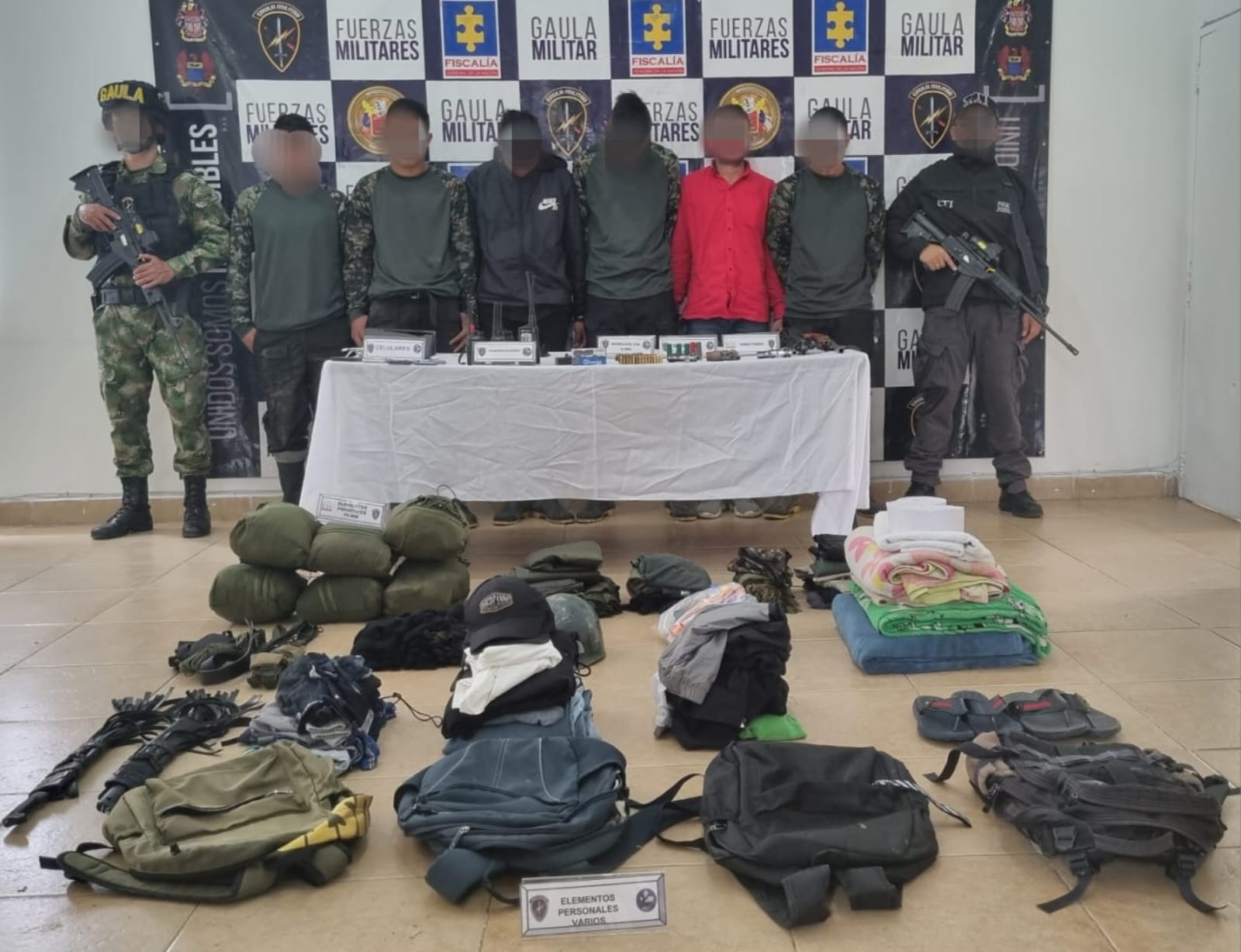 Capturados La Unión- foto Cuarta Brigada del Ejército