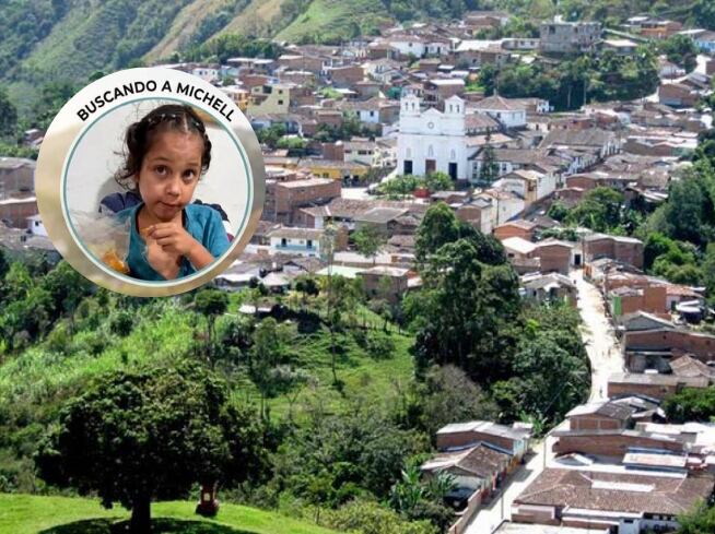 Menor desaparecida en Buriticá- Antioquia. foto Personería