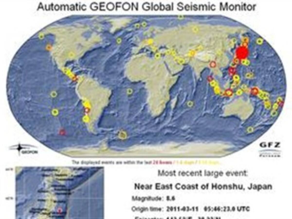 Alerta de tsunami en gran parte del Pacífico tras sismo en Japón de 8,9 grados
