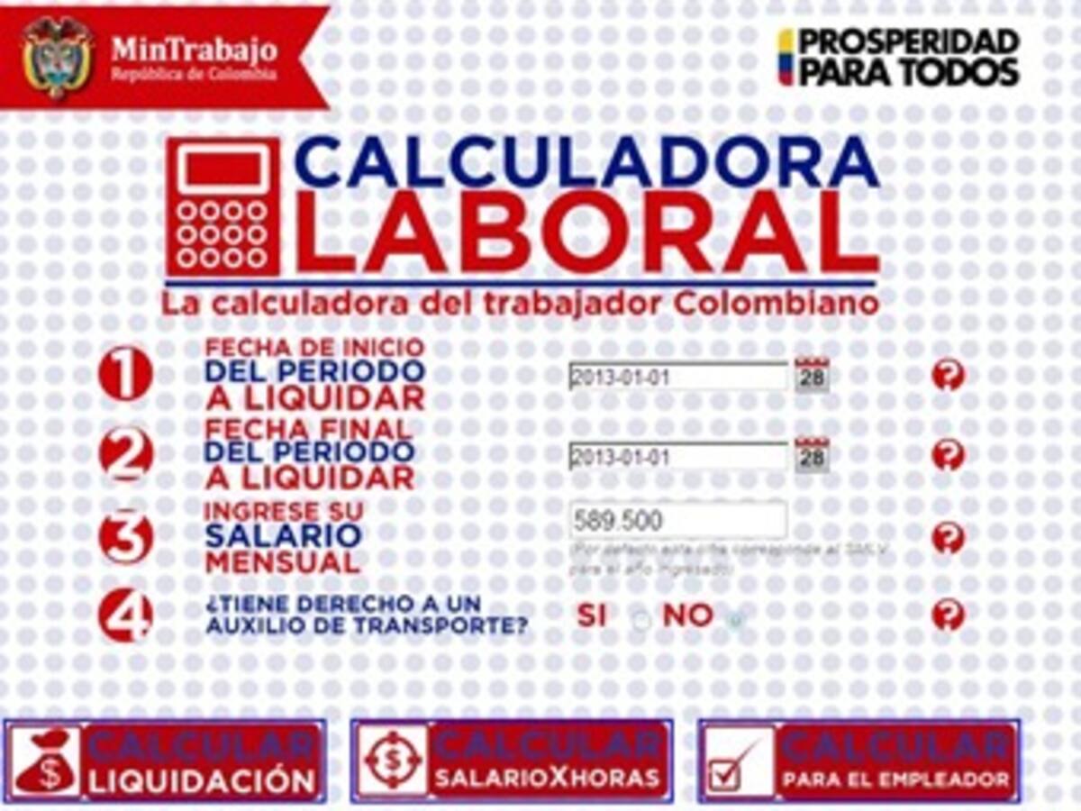 Gobierno lanza herramienta para calcular prestaciones sociales por Internet