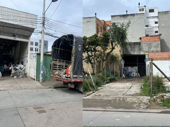 Bodegas de reciclaje en Bogotá. Foto: Caracol Radio. 