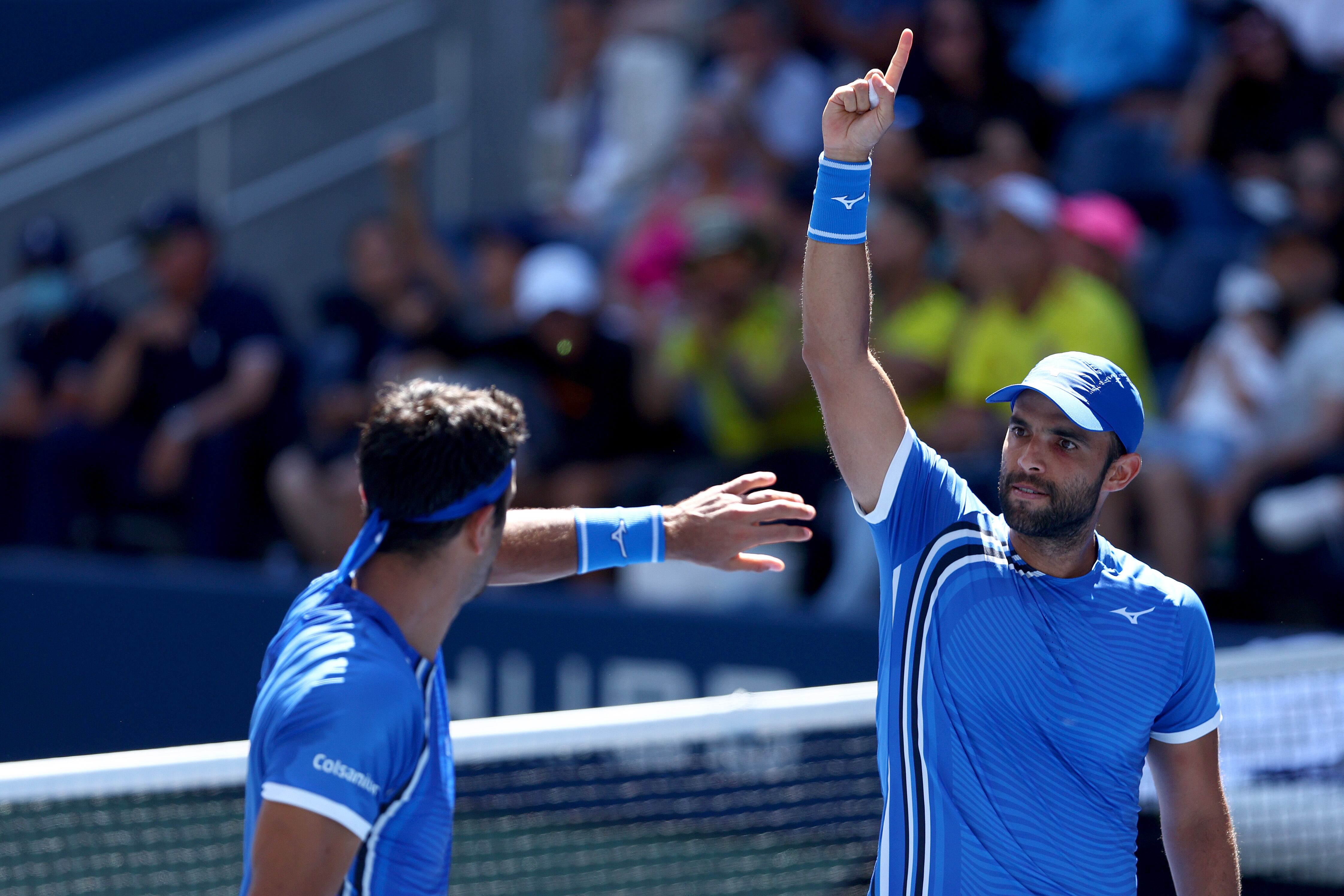 Robert Farah y Juan Sebastián Cabal, tenistas colombianos. (Photo by Elsa/Getty Images)