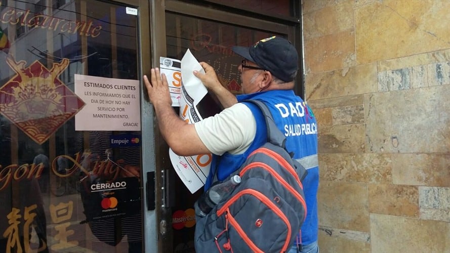Hallan roedores y cucarachas en restaurante de comida china en Cartagena. Foto: Alcaldía de Cartagena