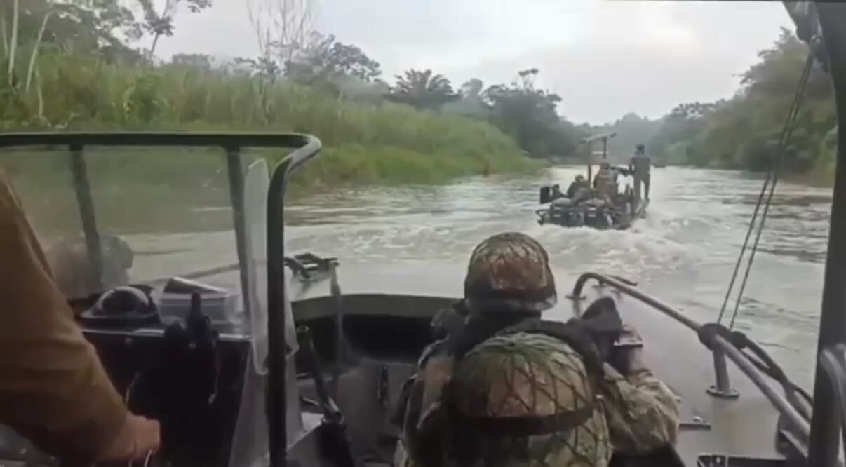 Tropas desplegadas en el Bajo Baudó.