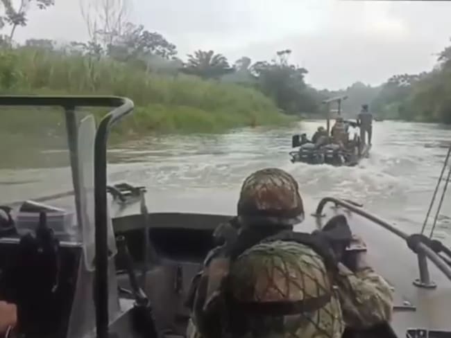 Tropas desplegadas en el Bajo Baudó.