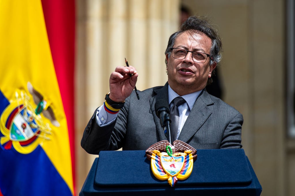 Presidente de Colombia, Gustavo Petro. (Photo by Sebastian Barros/NurPhoto via Getty Images)