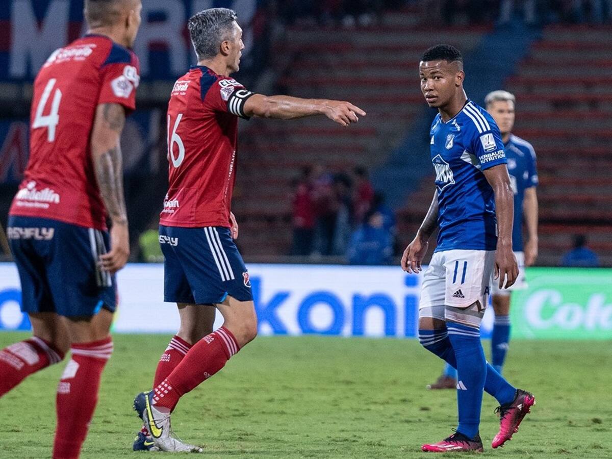 En un partidazo, Independiente Medellín y Millonarios igualaron en el Atanasio Girardot
