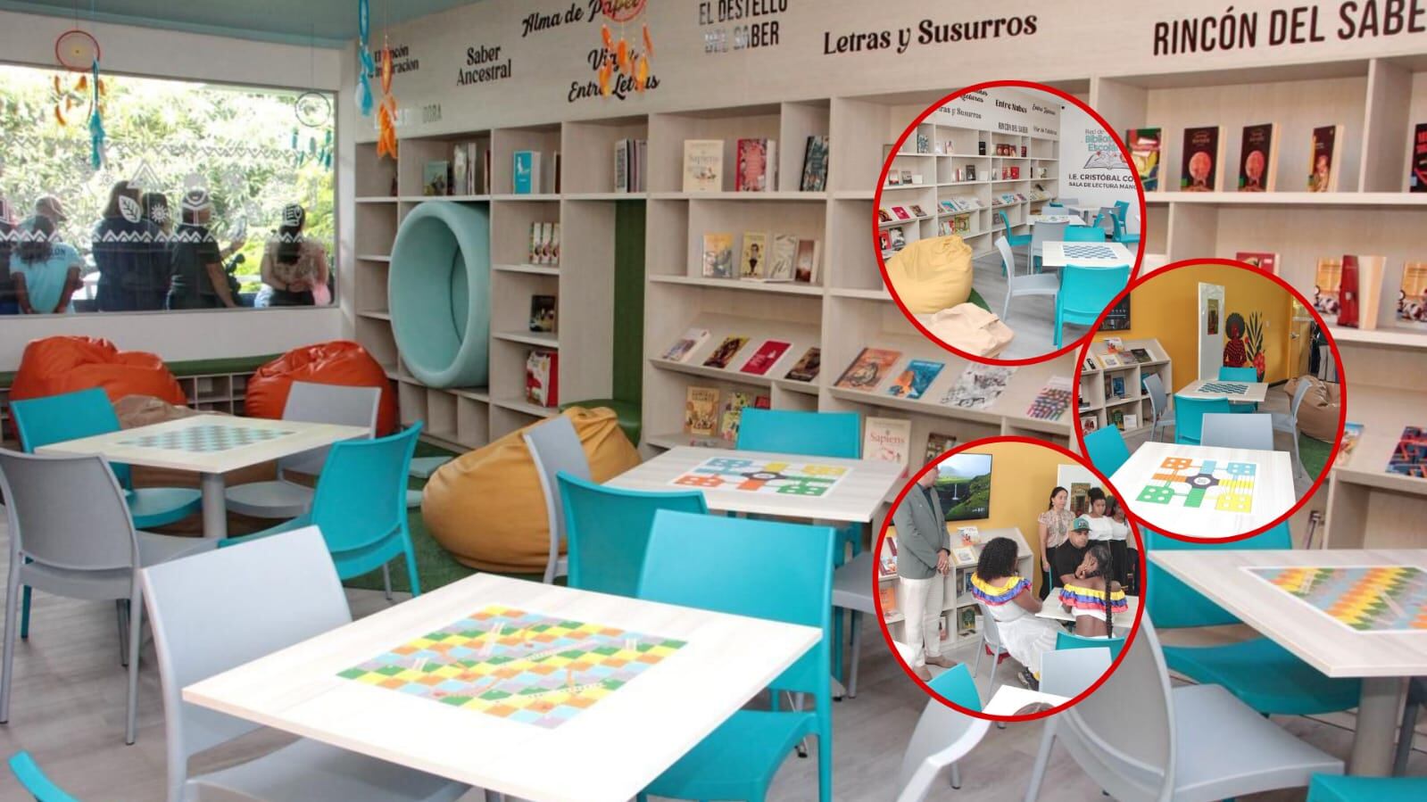 Inauguración de la nueva Sala de Lectura “Manglar”, en la Institución Etnoeducativa Oficial Cristóbal Colón, sede Mariano Ramos.