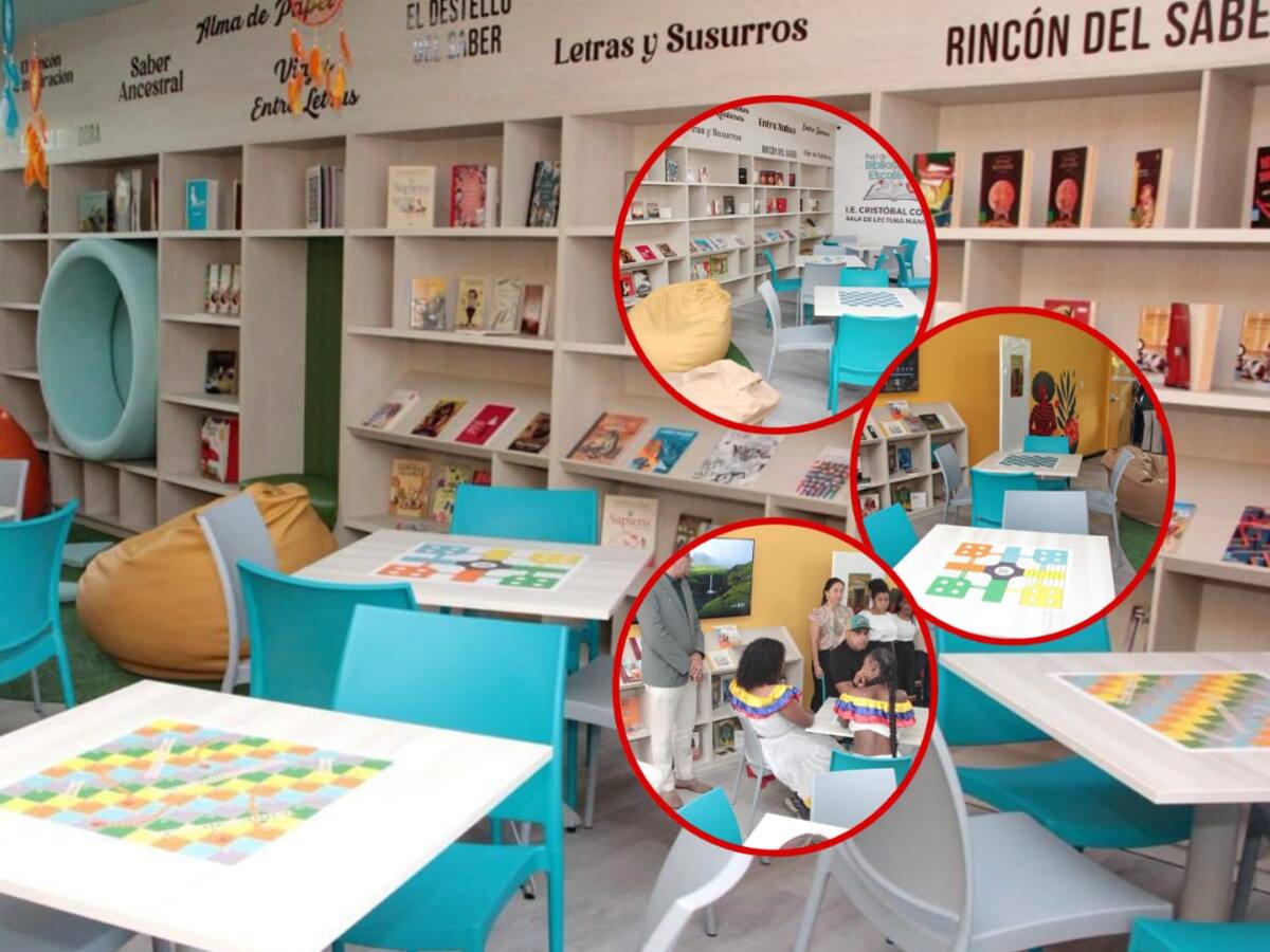 La institución etnoeducativa Cristóbal Colón en Cali, estrena la Sala de Lectura “Manglar”