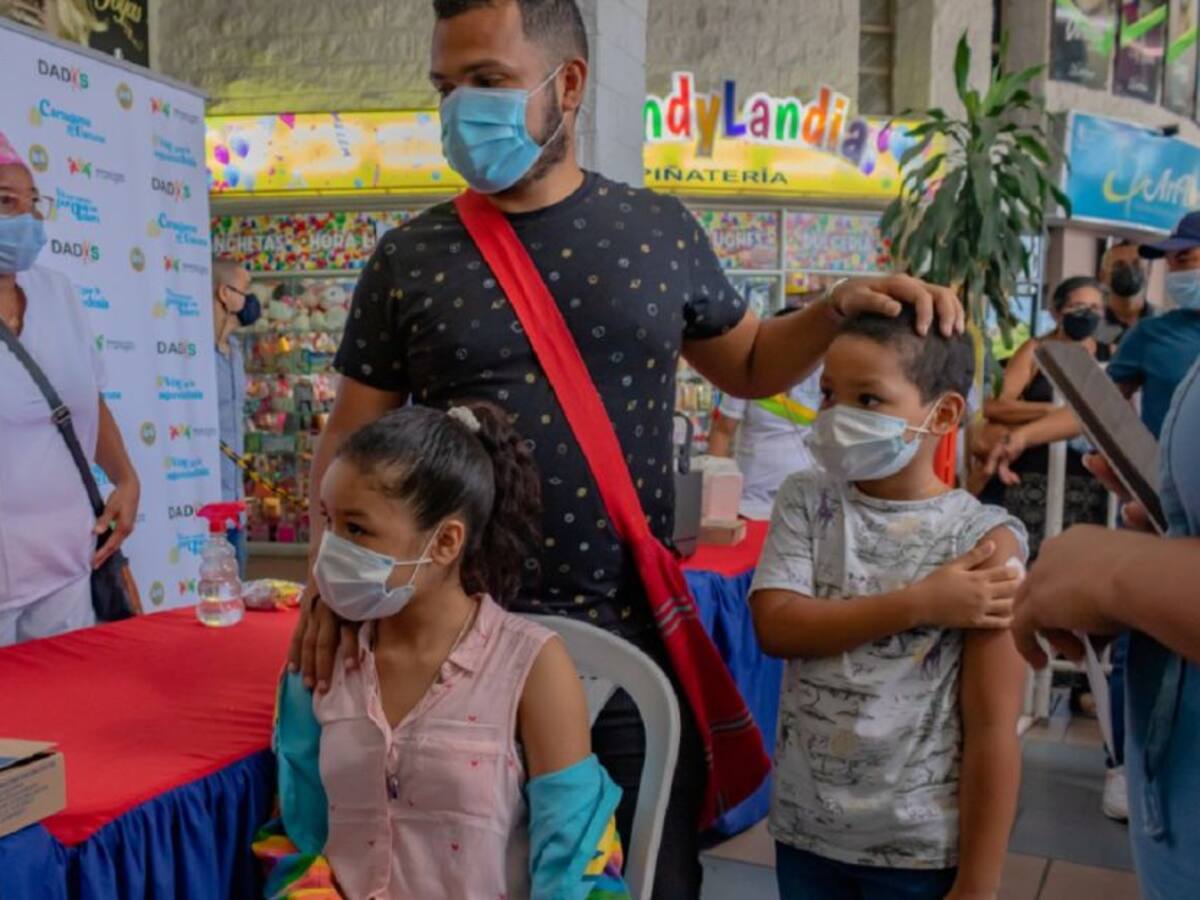 Puntos de vacunación en Cartagena habilitados para niños de 3 a 11 años