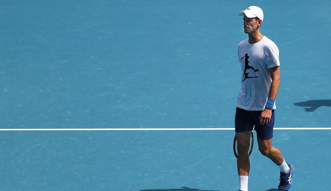 Djokovic completa dos días de entrenamiento en territorio australiano.