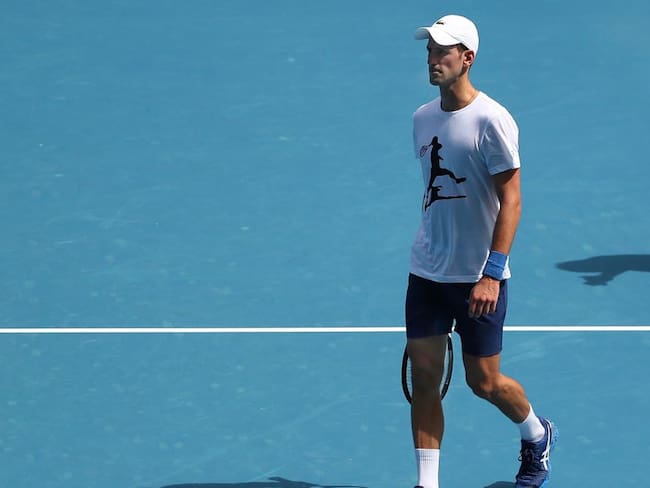 Djokovic completa dos días de entrenamiento en territorio australiano.