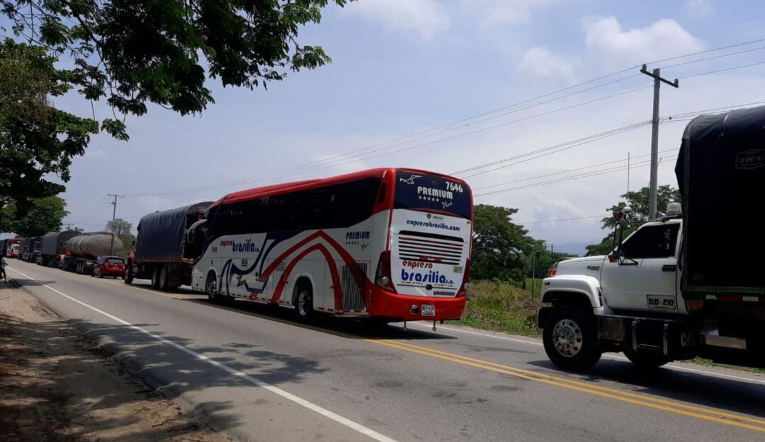 Afectados por el trancón
