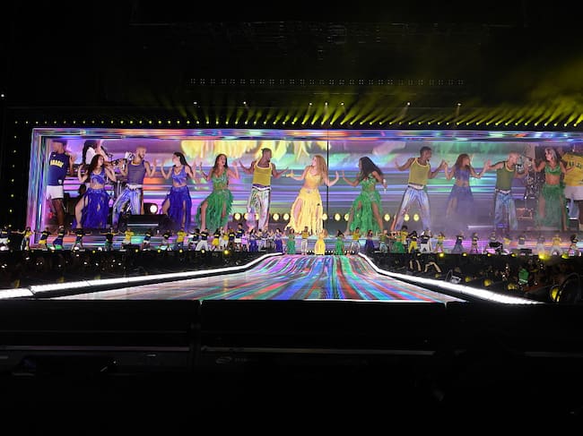 Shakira en Copacabana, Brasil. Foto: Getty Images.