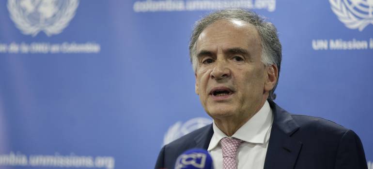 Jean Arnault, jefe de la ONU en Colombia.