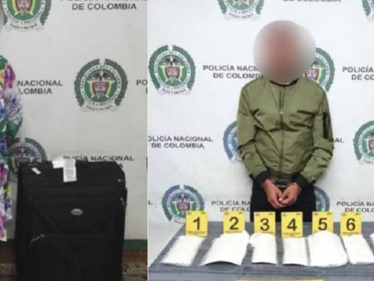 Cae una diseñadora de modas con 10 kilos de cocaína en Bogotá