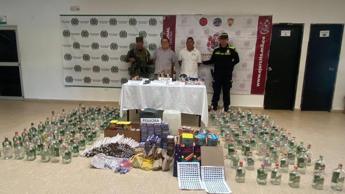 Desmantelan fábrica de licor adulterado en Atlántico: más de 180 botellas fueron incautadas