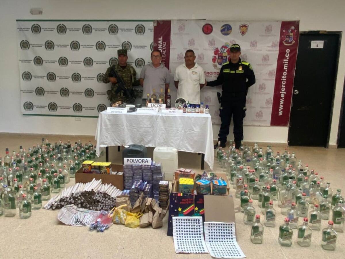 Desmantelan fábrica de licor adulterado en Atlántico: más de 180 botellas fueron incautadas
