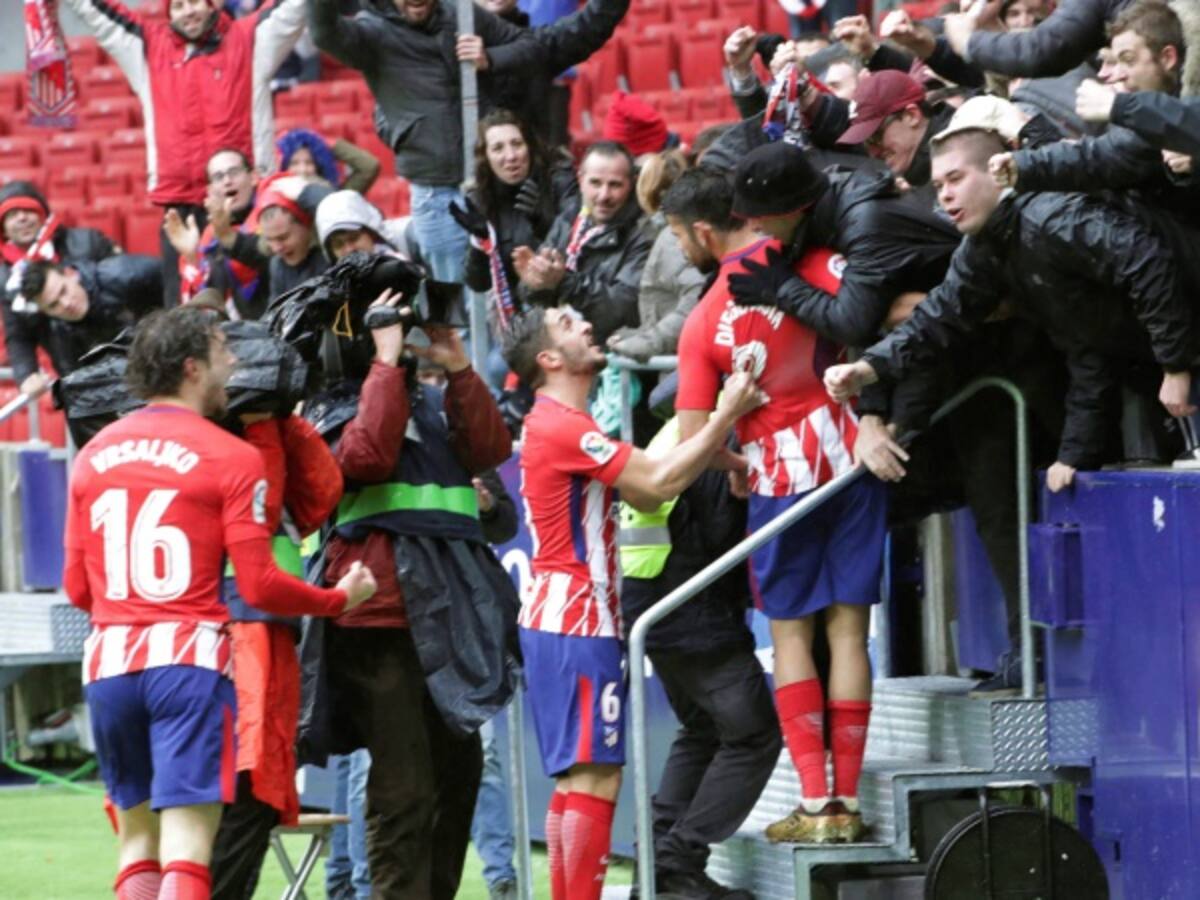 Gol y expulsión de Diego Costa en su debut en el Wanda Metropolitano