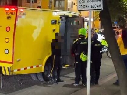 Carro de valores víctima de intento de hurto- foto pantallazo video cortesía