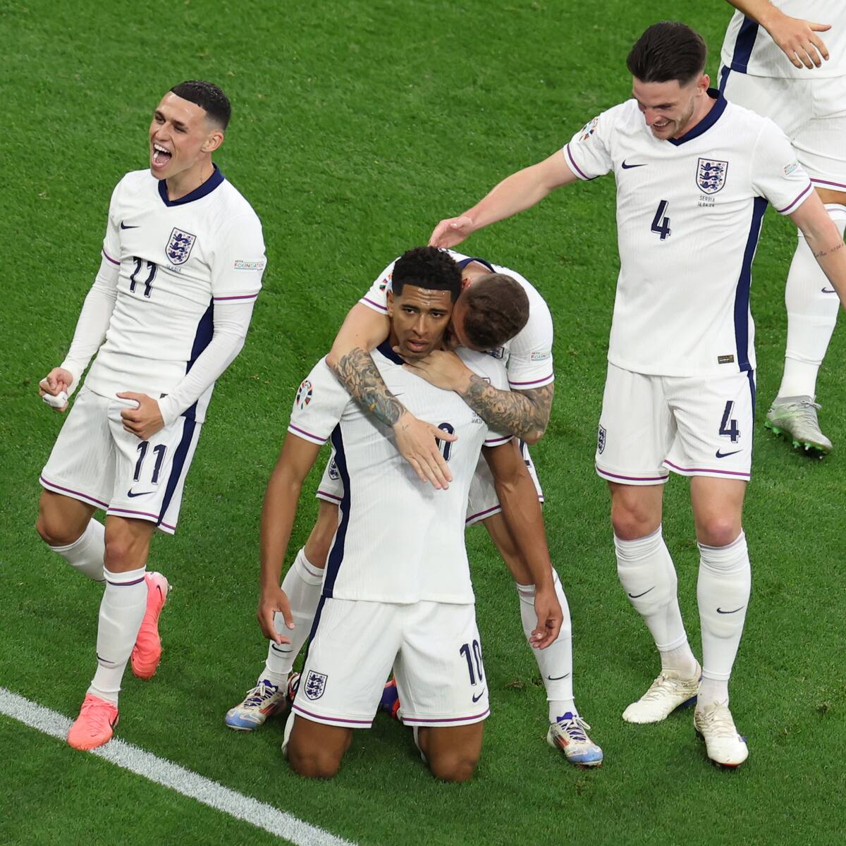 Inglaterra cumplió al vencer con lo justo a Serbia en el inicio de la Eurocopa 2024